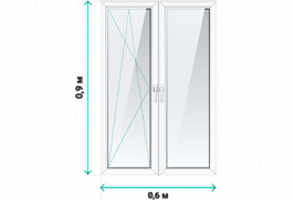 Пластиковое окно 600x900 Пластиковое окно 600x900